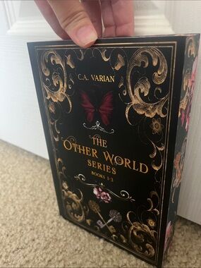 C.A. Varian The Other World Series Books 1-3 - Black & Gold with Pink Accent
